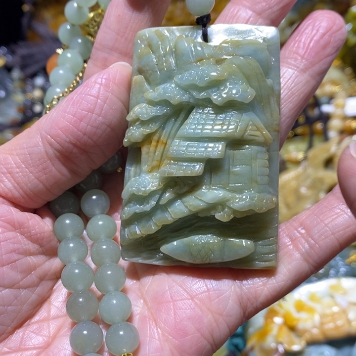 岫玉岫玉吊坠未镶嵌