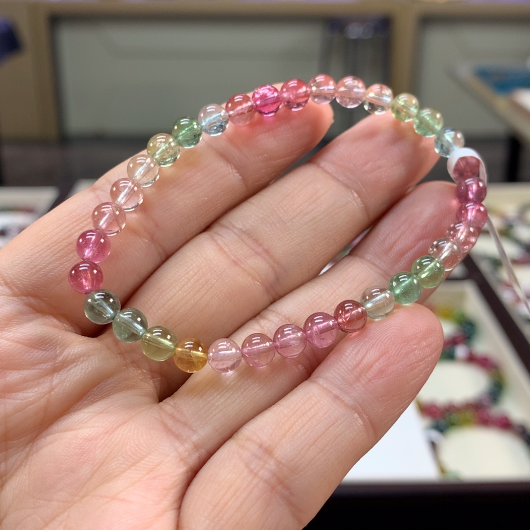 未镶嵌碧玺手链5.5左右