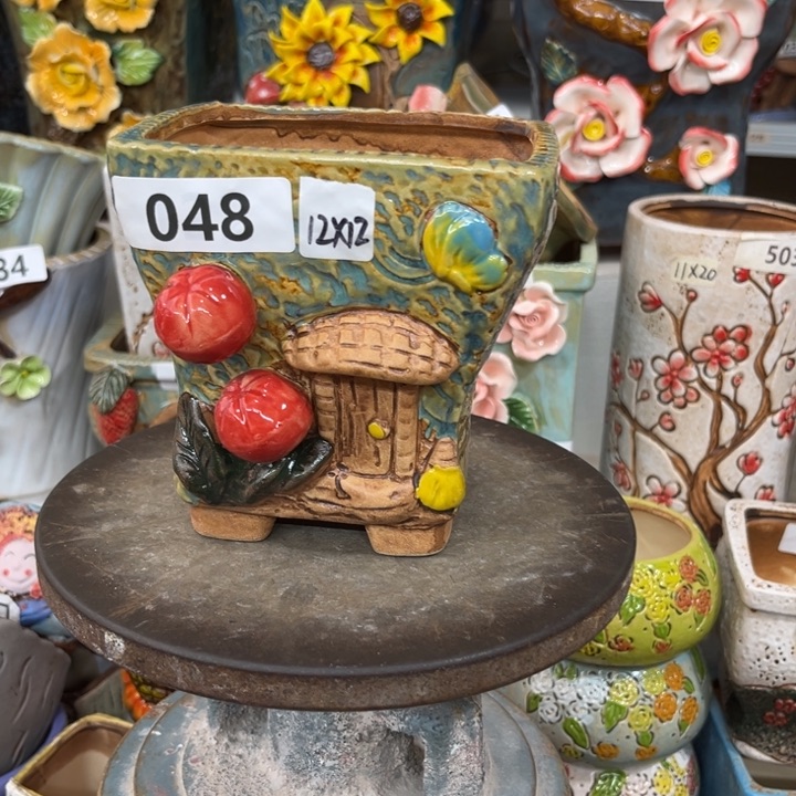 紫砂花盆粗陶材质多肉花盆