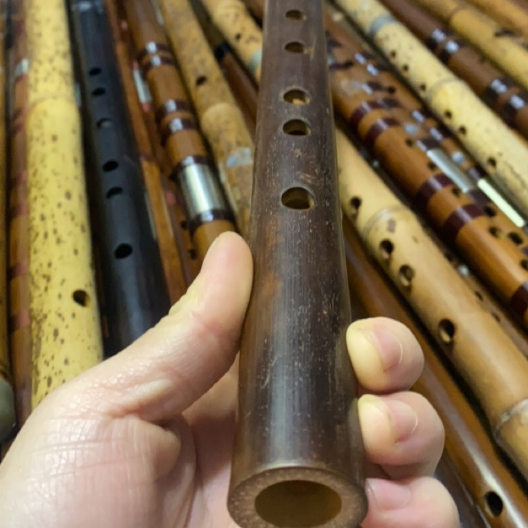 古风苦竹老料竹笛专业演奏零基础初学者入门考级专用乐