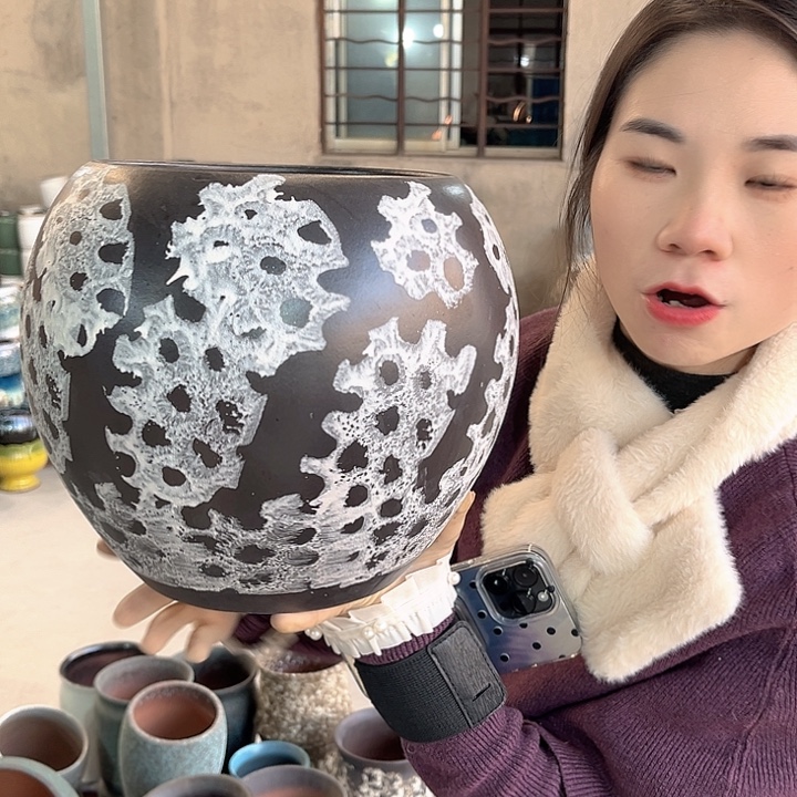 正品口19高23花盆……