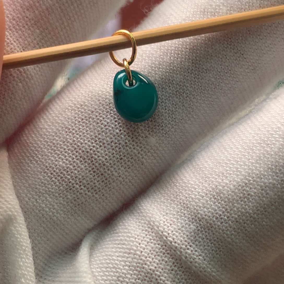 绿松石18K金镶嵌配饰