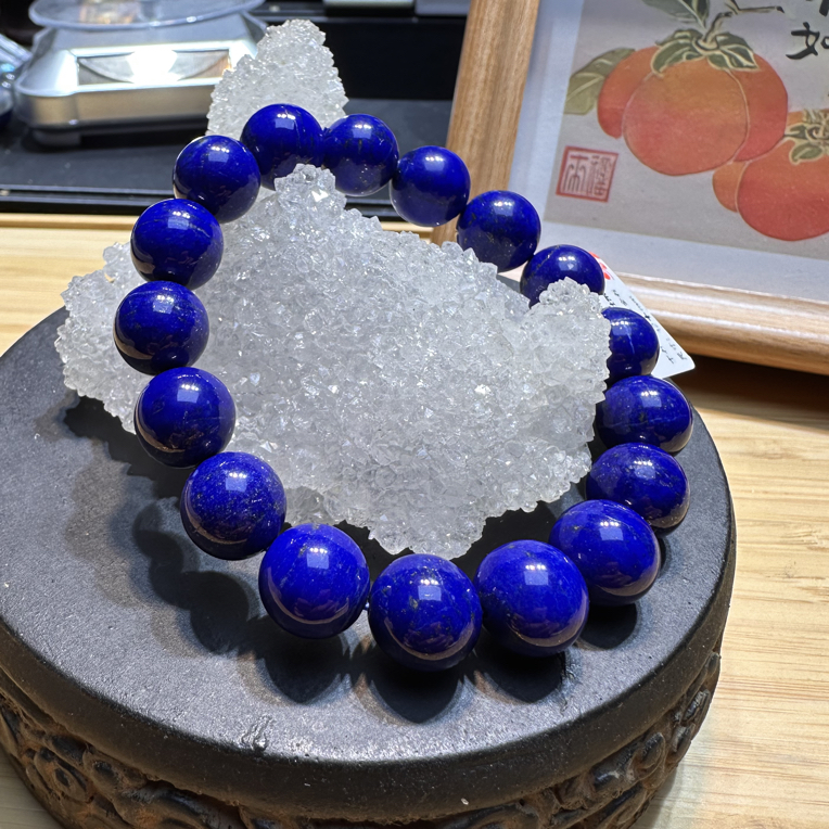 天然青金石单圈 12+mm