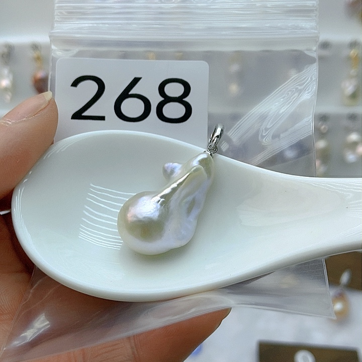 淡水珍珠颈饰银S925镶嵌