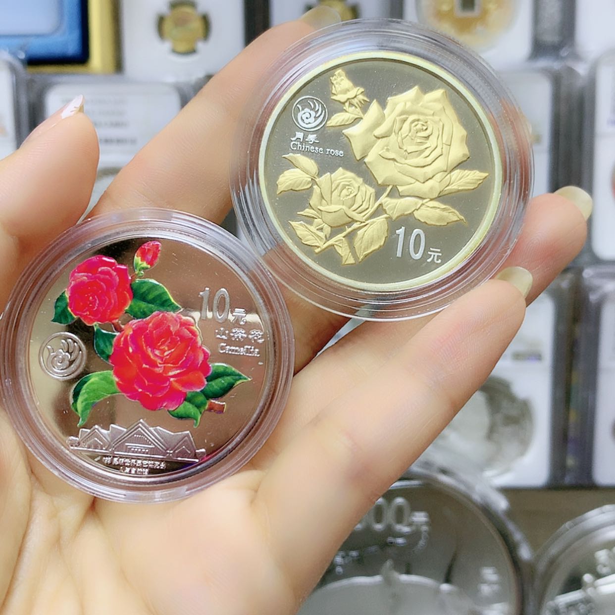 【闪购商品】纯银昆明园艺博览会银币
