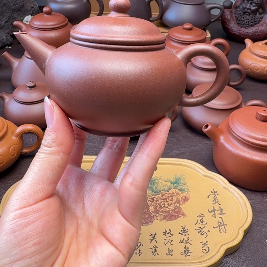 紫砂茶壶特练紫泥  水平  150微瑕