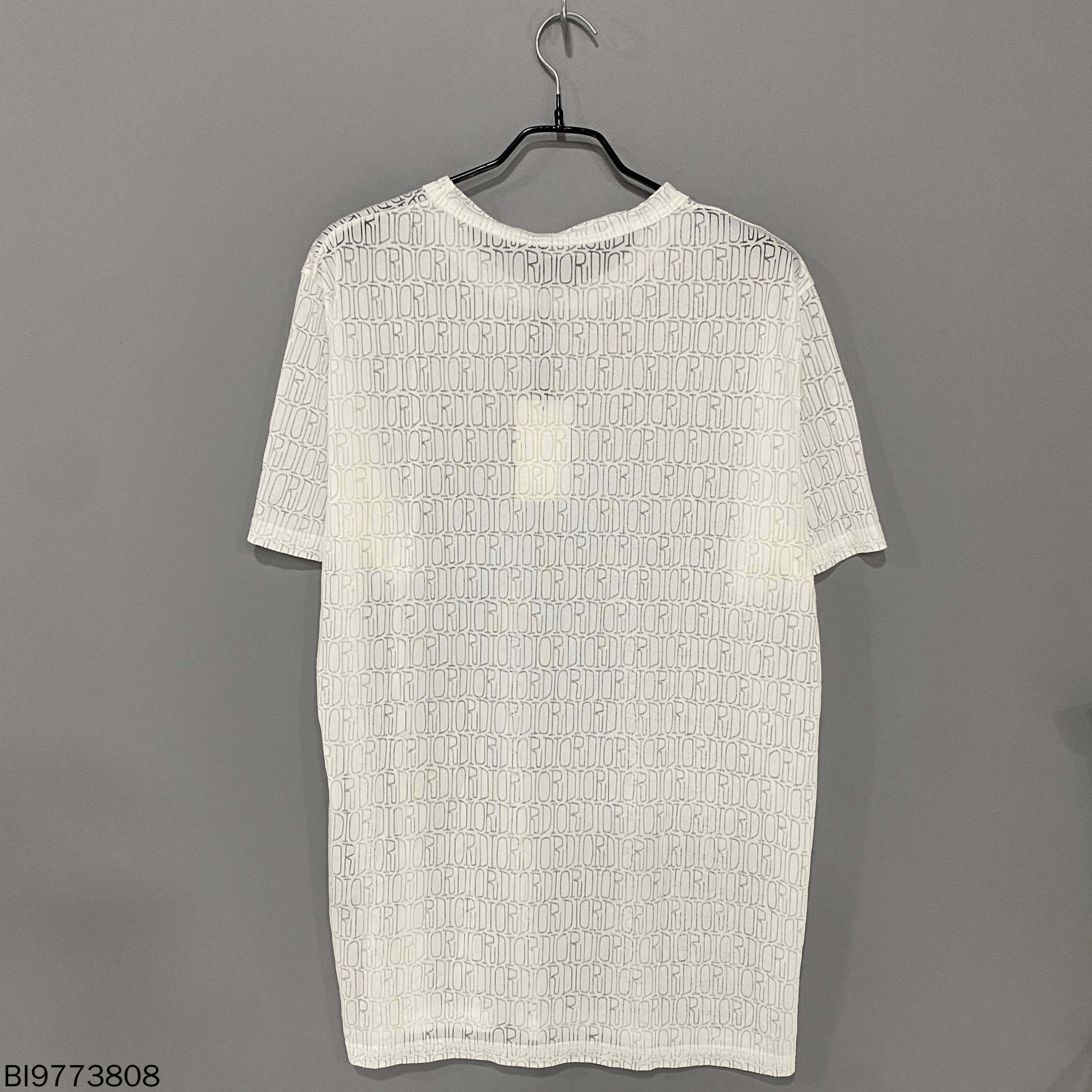 99新 DIOR/迪奥 艺术签名字母镂空透视短/L码/73808