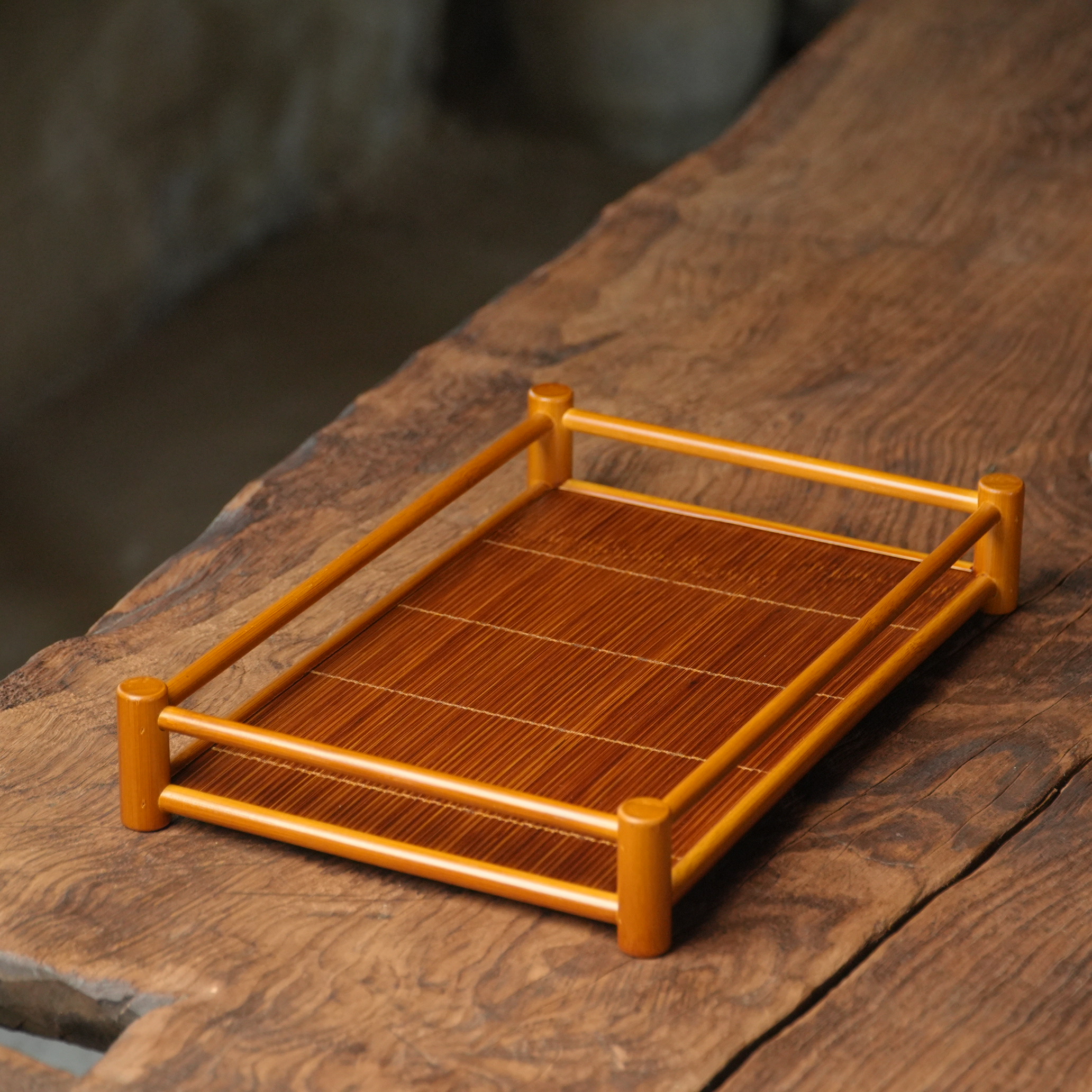 隐竹托盘茶道器具收纳盘干泡茶盘