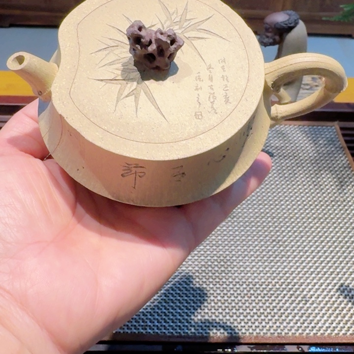 段泥茶壶段泥竹节壶