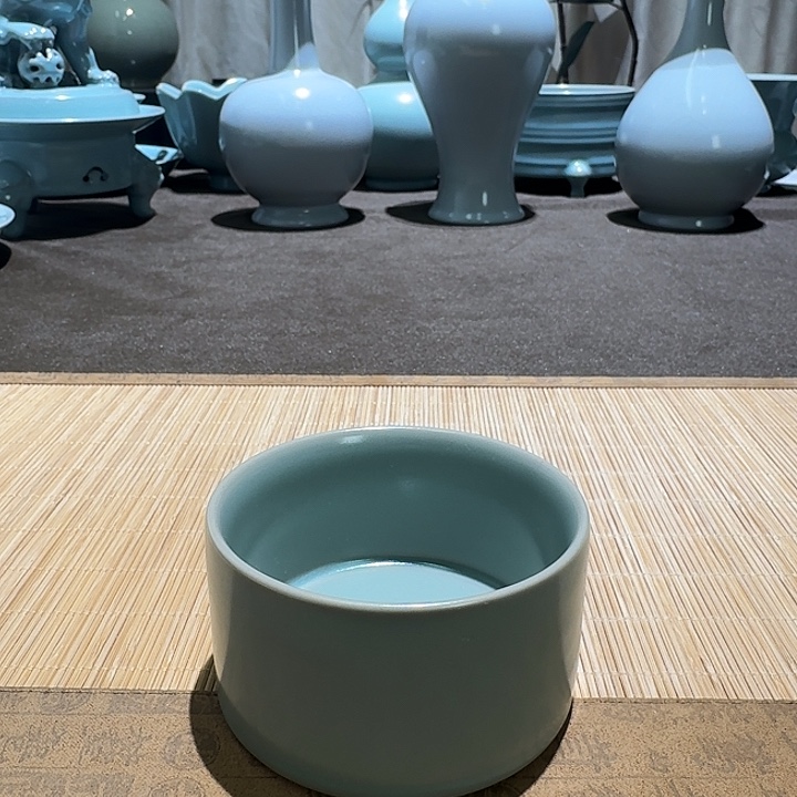 陶摆件全手工，直囗杯