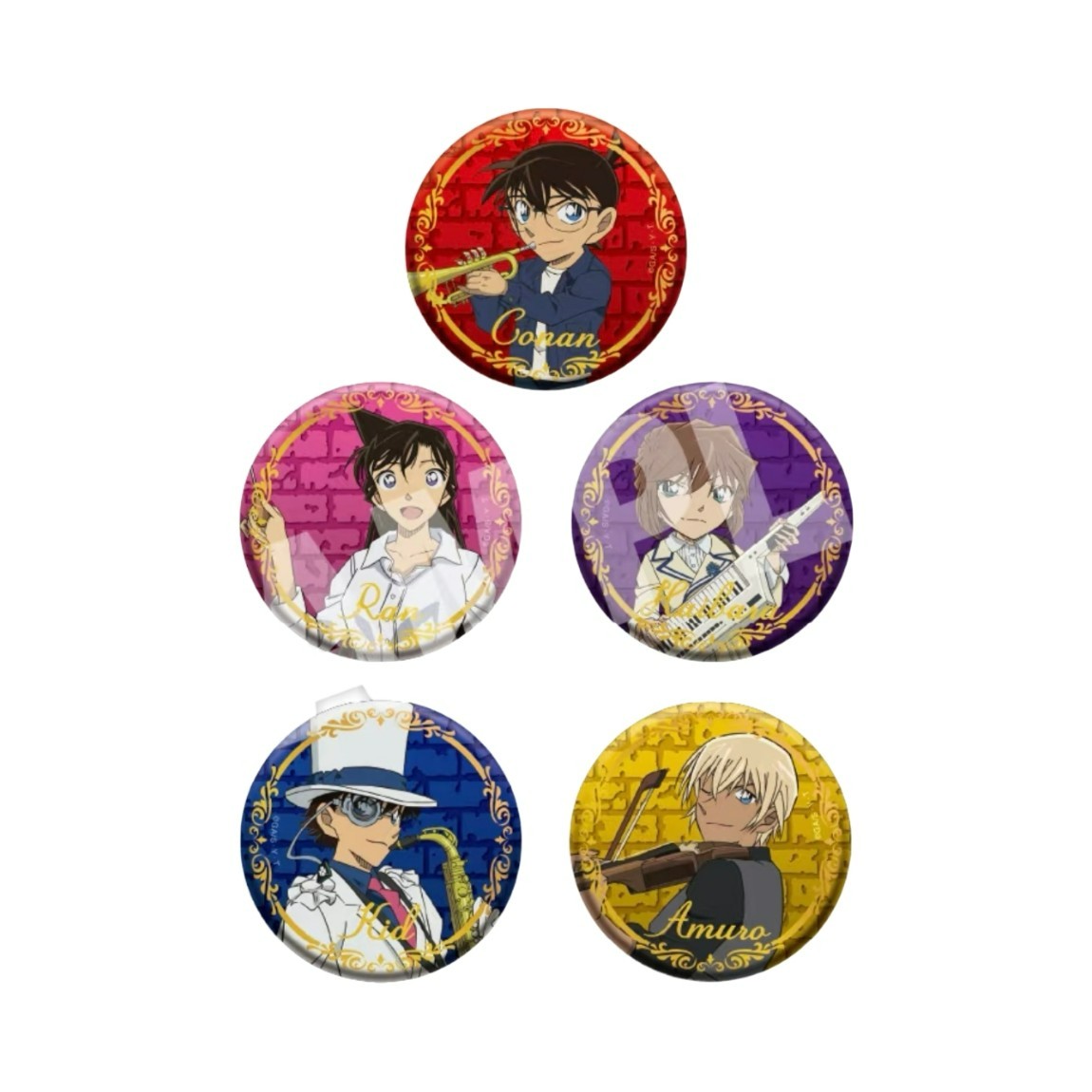 【拆盒】名侦探柯南 音乐会系列吧唧 徽章盲盒 直播代拆