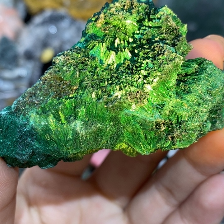 石材针状孔雀石刚果森林