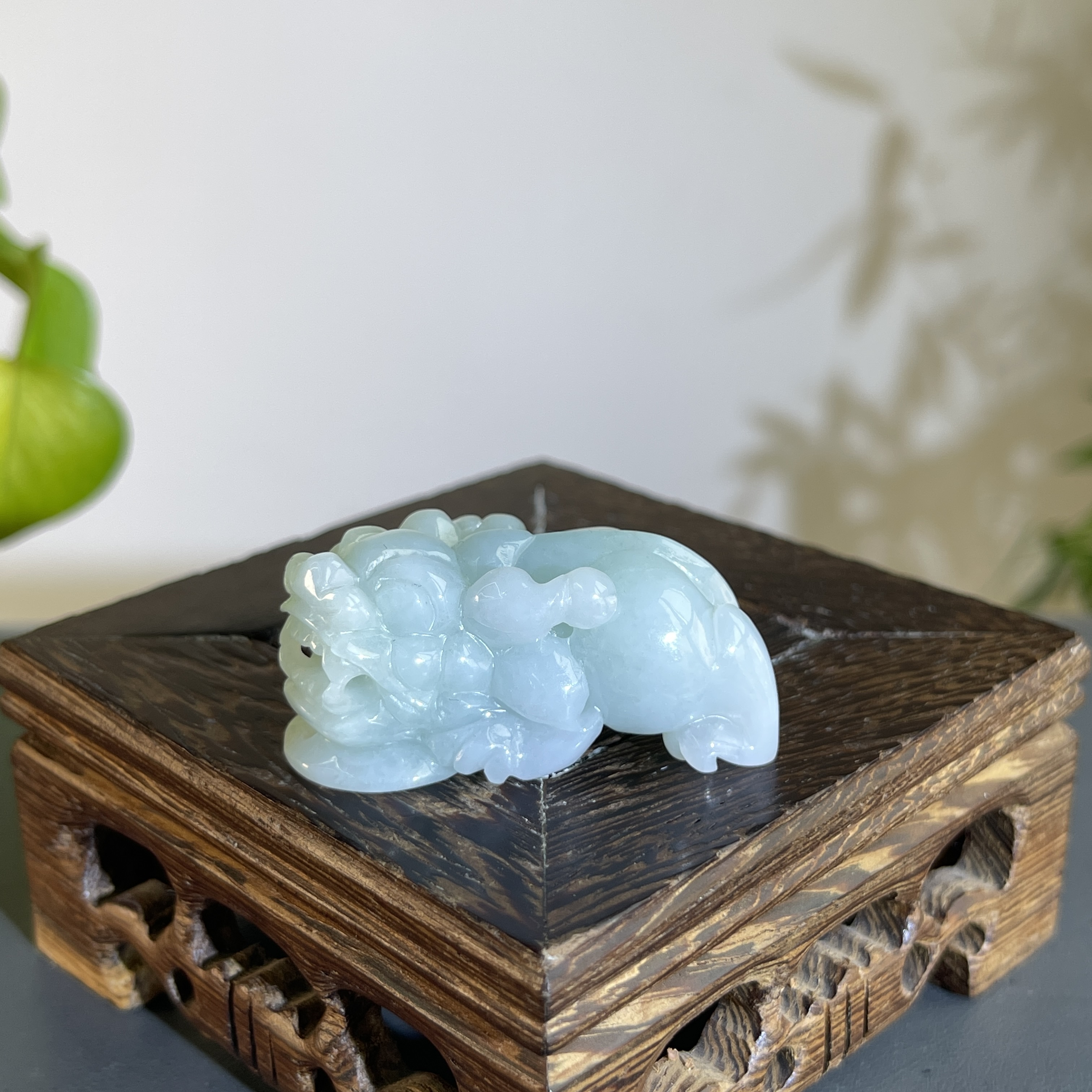 JCB03-42 天然缅甸A货翡翠  貔貅