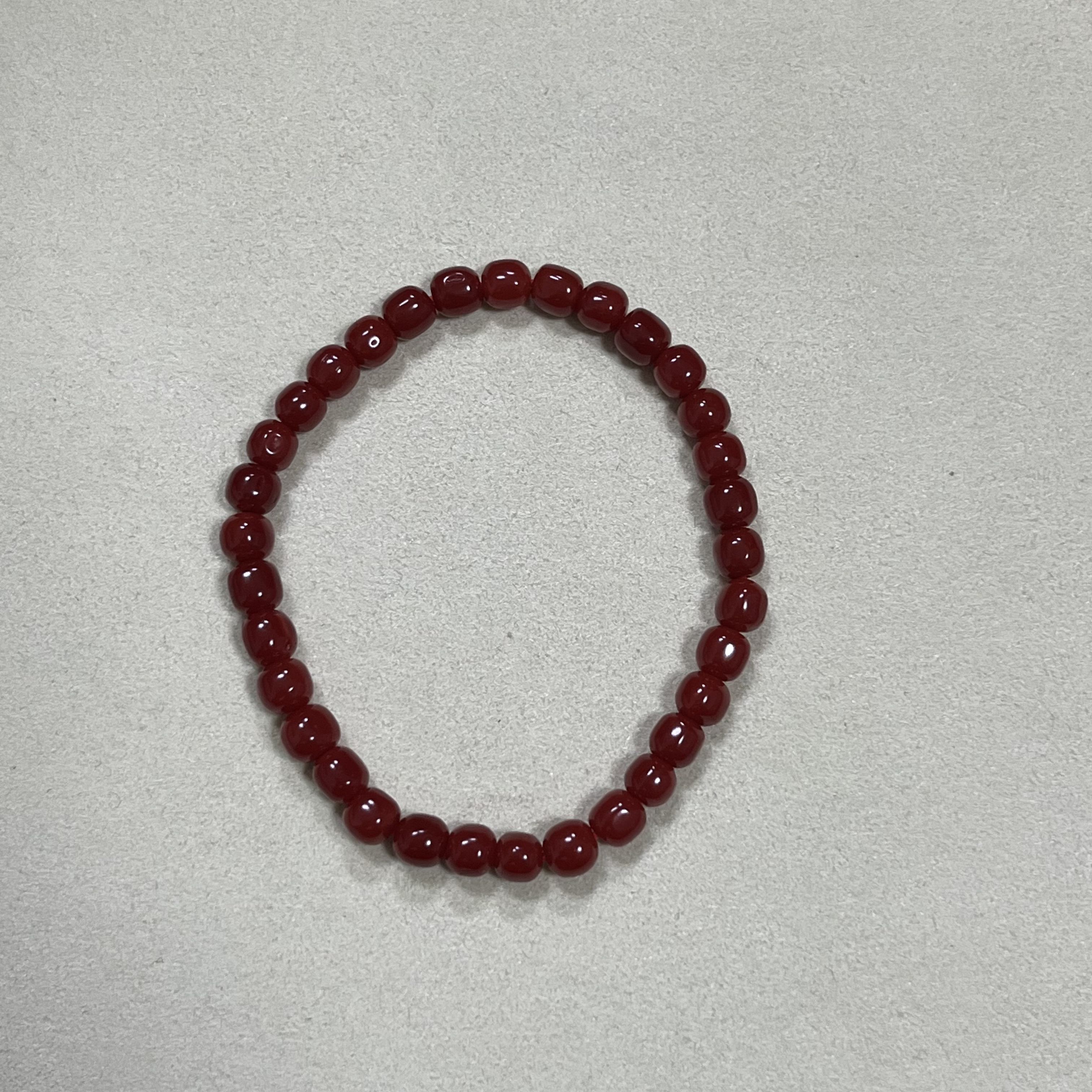 天然科西卡红珊瑚牛血色桶珠手链