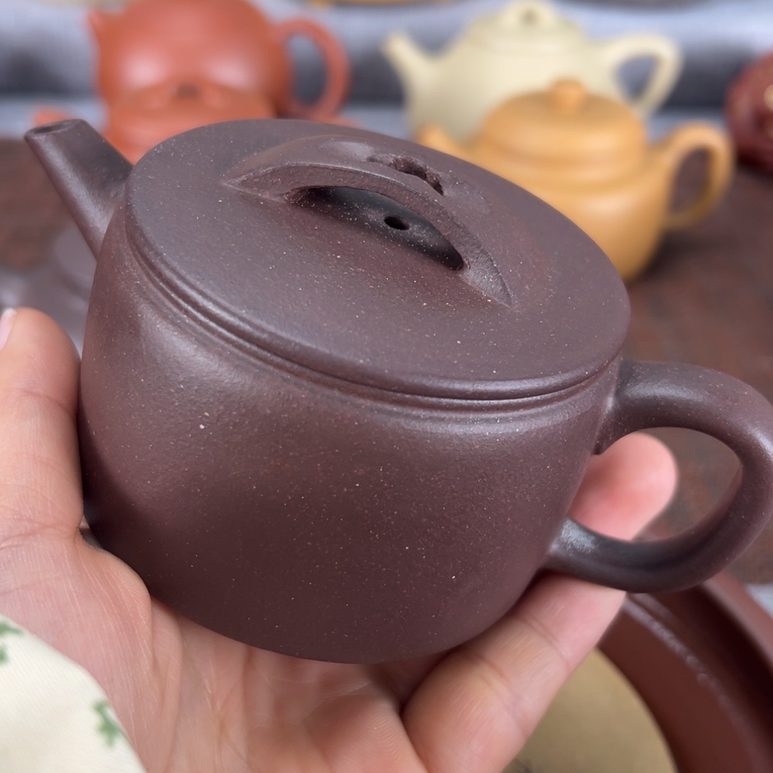 紫砂茶壶砂性紫泥封釉