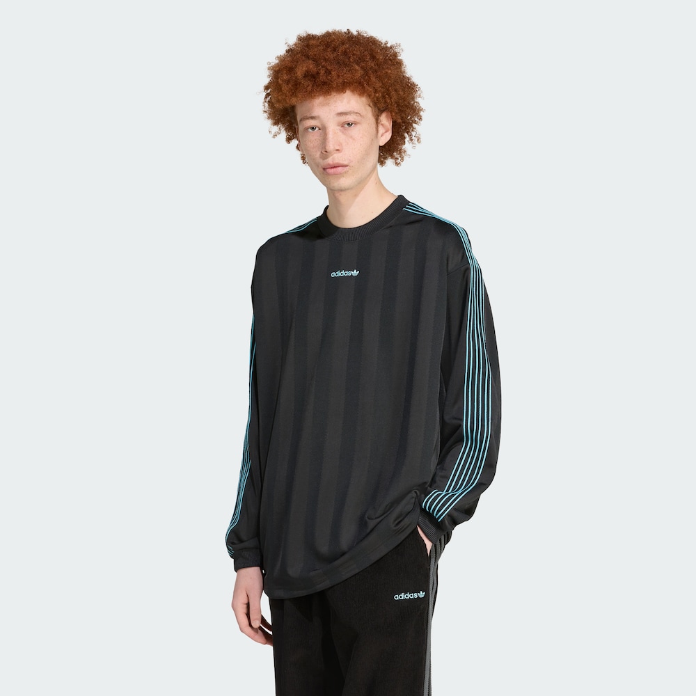 ADIDAS LONG SLEEVE JERSEY休闲运动宽松长袖球衣JX3100/JX3099