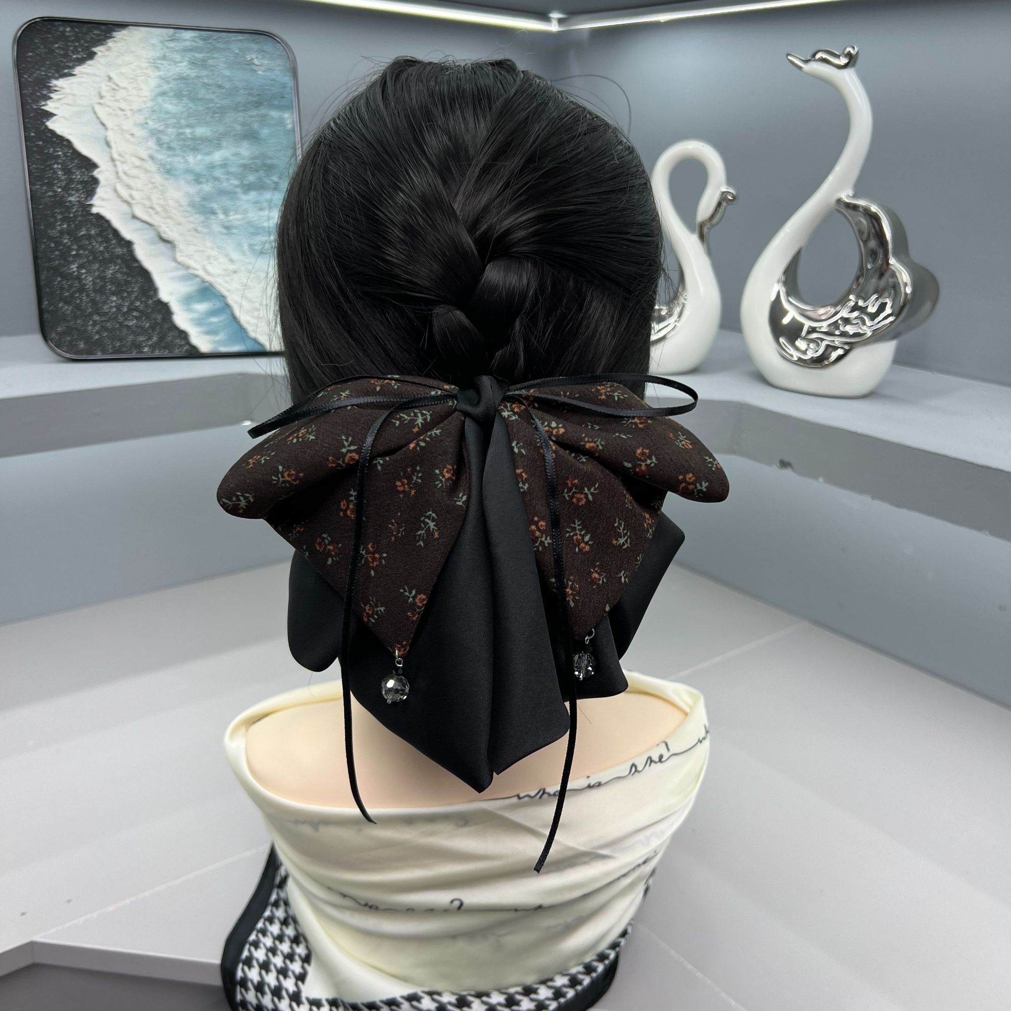 女森系抓夹复古风法式简约风发夹手工优雅韩版设计师