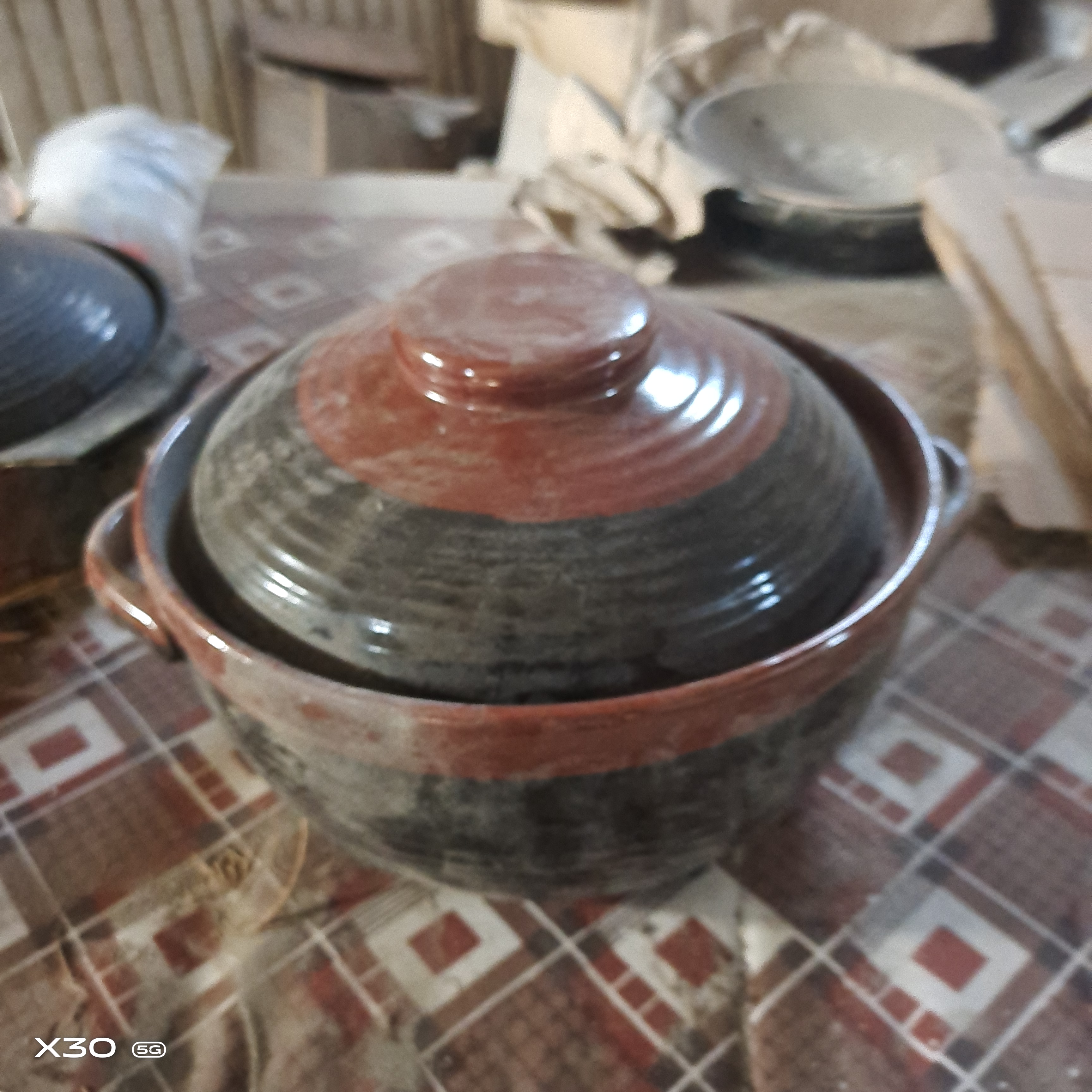 磁州窑老五厂煤窑烧制砂锅口径26高度13