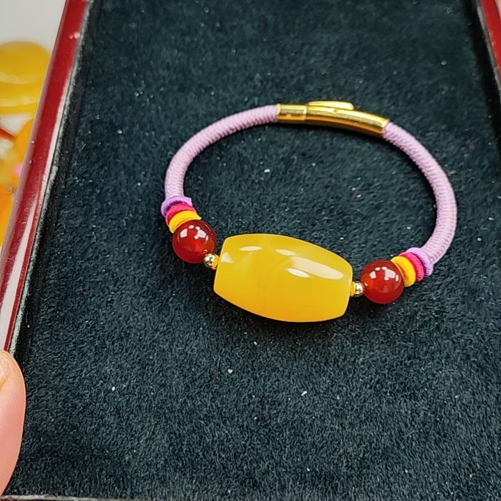 琥珀手链未镶嵌手链