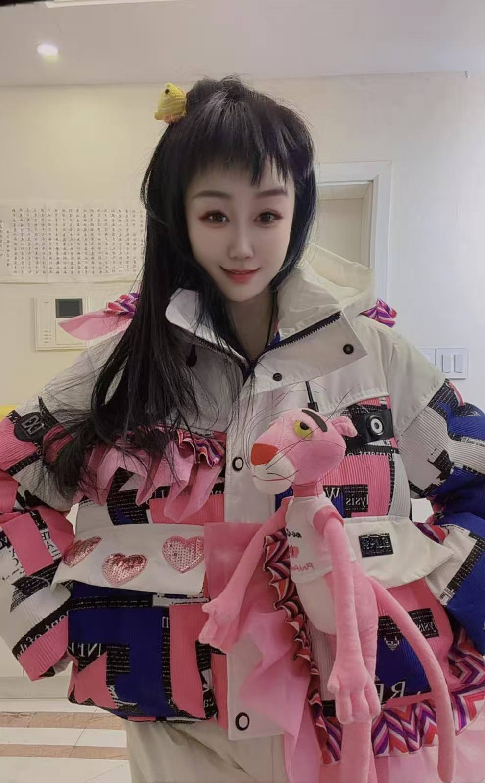  ATT潮牌女装2025冬欧洲站度假风甜美花卉拼接撞色拼接重工外套