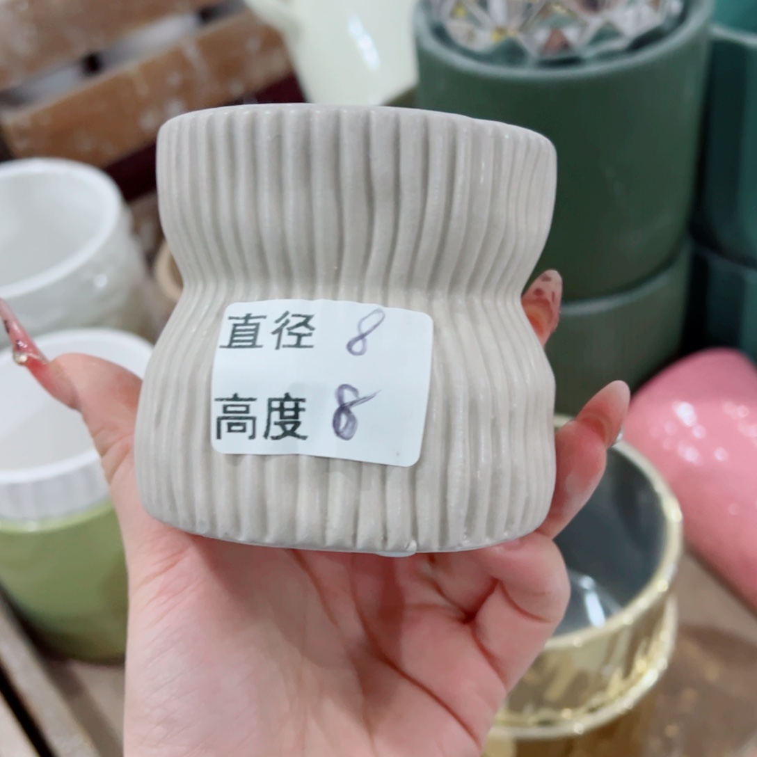 有孔，陶瓷花盆满10米包邮发货