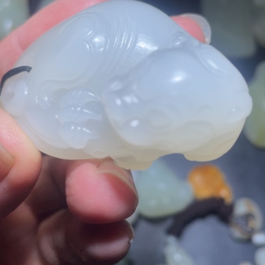 和田玉挂件未镶嵌三*三