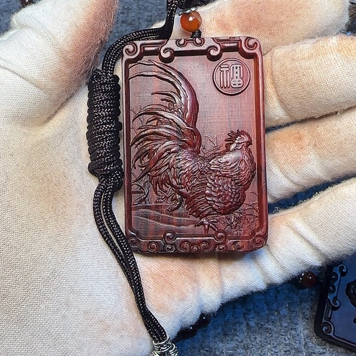 微***.檀香紫檀（小叶紫檀）全陈化老料把件串