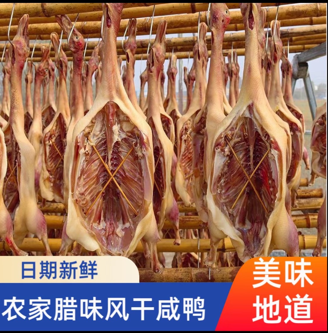咸鸭一只 农家散养风干 土鸭子 《山里孟孟专属链接》