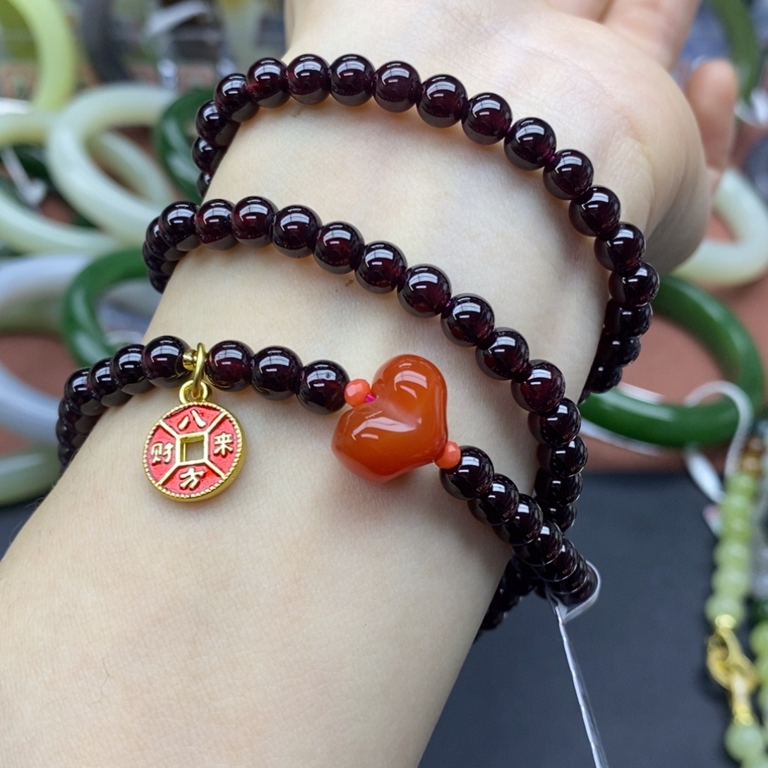 和田玉未镶嵌手串卡6