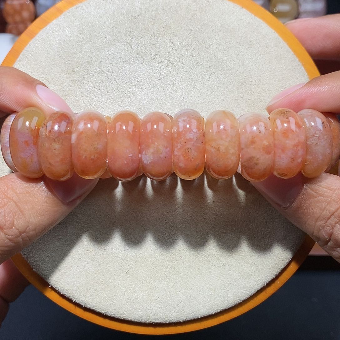 硅化珊瑚（珊瑚玉）手串未镶嵌红冰21