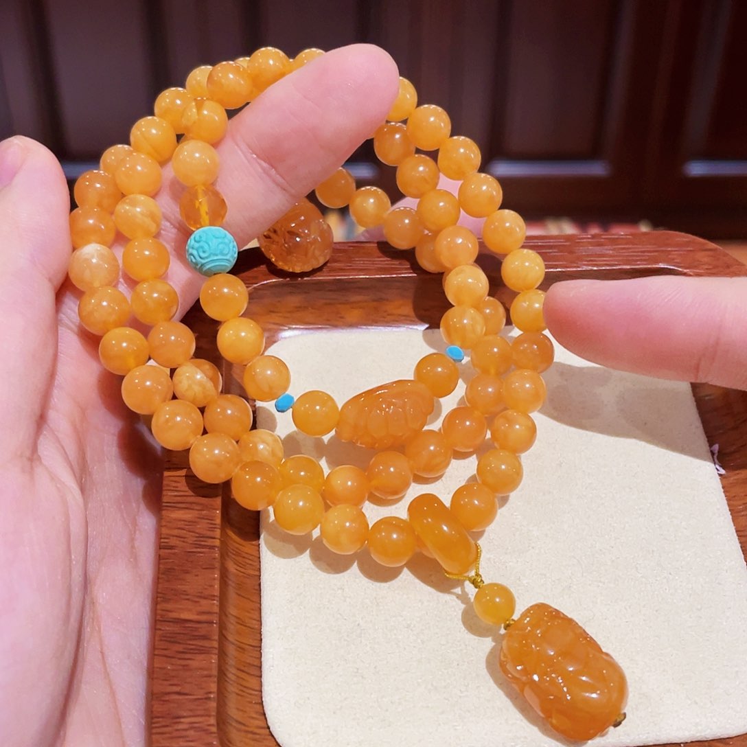 蜜蜡手链未镶嵌手串