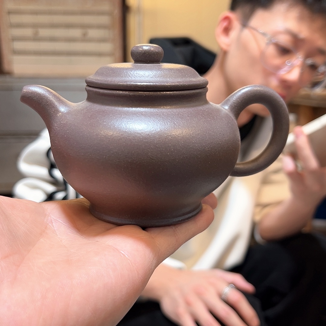 紫砂茶壶LZX。 天青泥。  掇只。 300CC