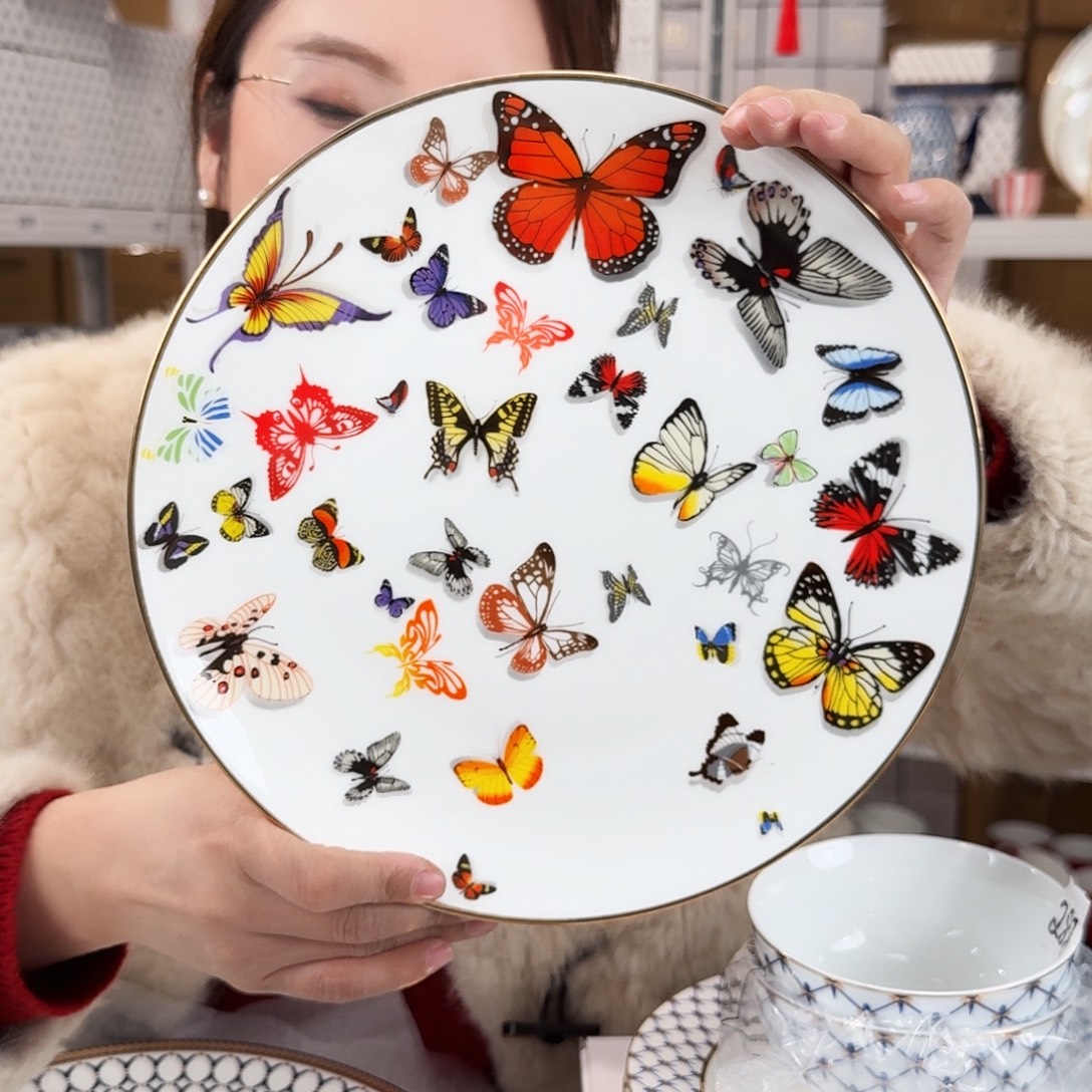 骨瓷高骨10.5英寸平盘27cm一个外贸骨瓷