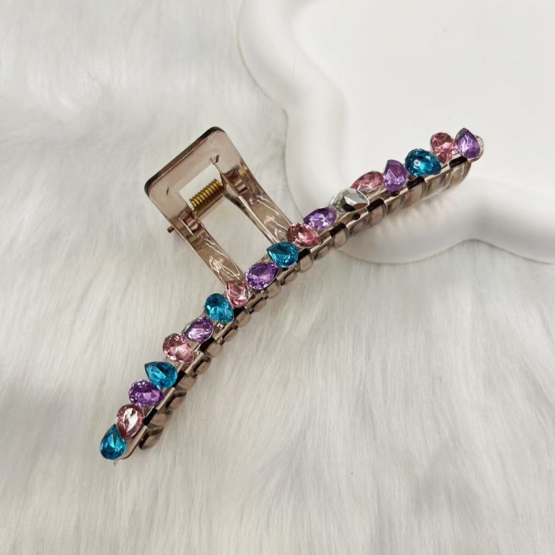 韩国原版一字夹发夹女发饰ins高级感大号抓夹发量多盘发鲨鱼夹