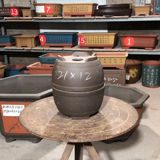 紫砂紫砂花盆包邮