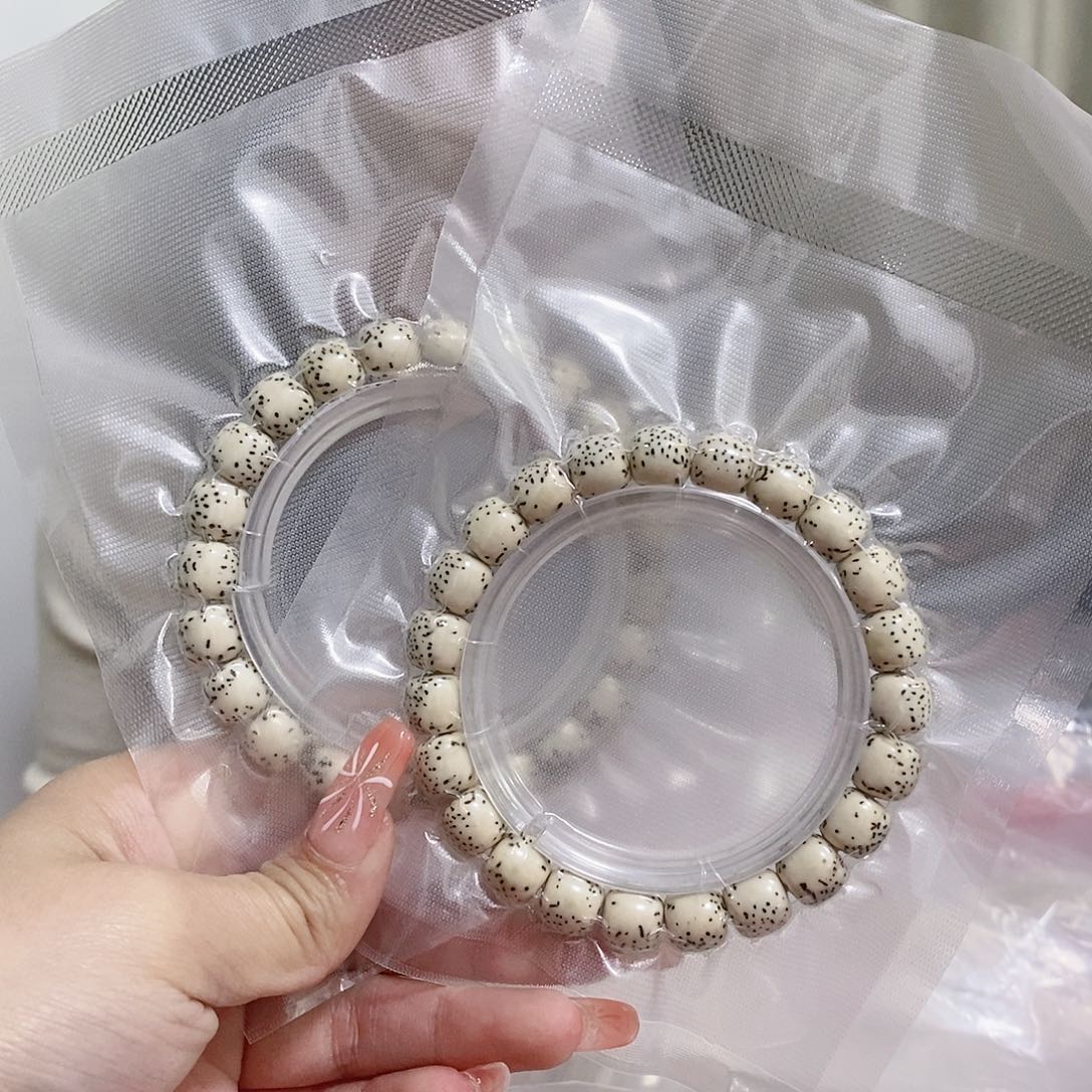 星月菩提手串海南原生态星月菩提原白河豚单圈0.9