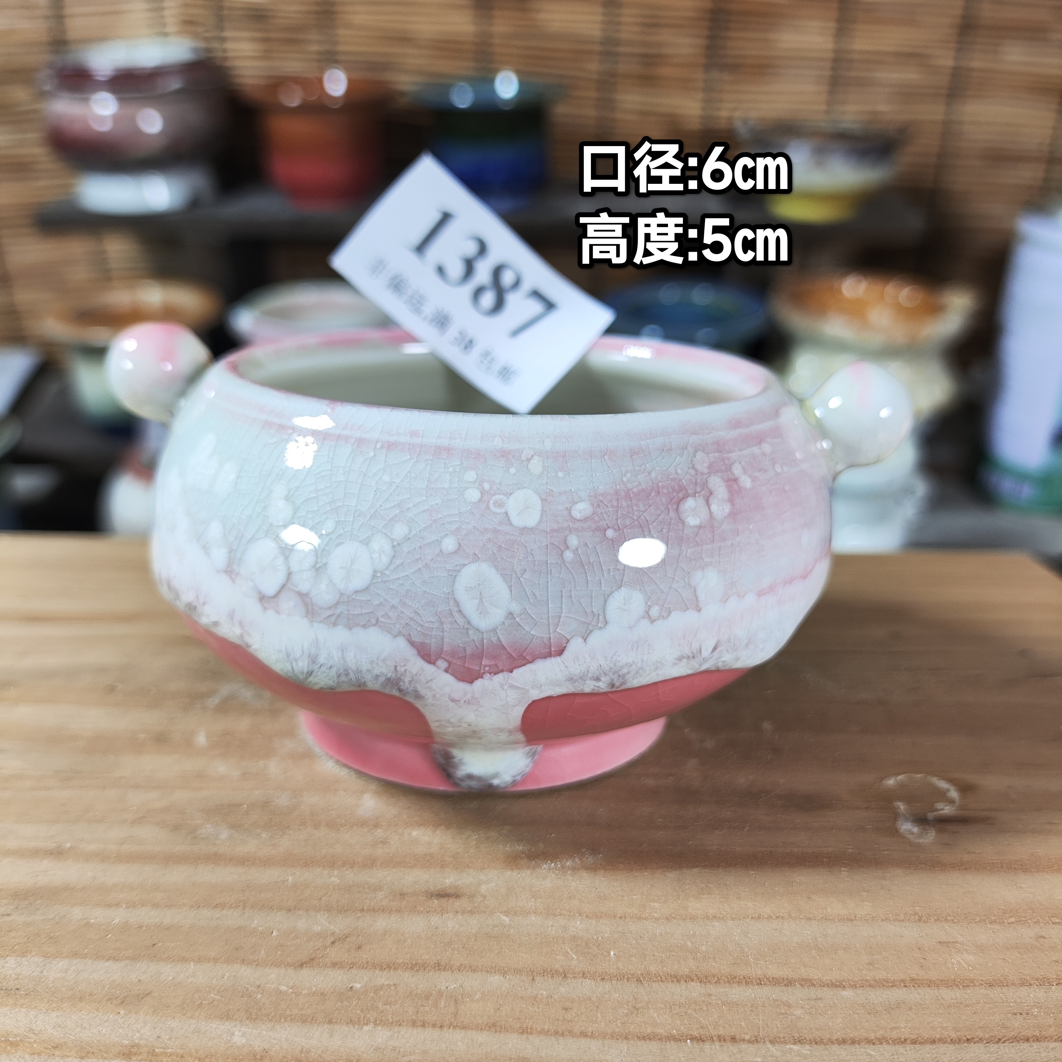 手工创意多肉花盆摆件迷你多肉花盆景德镇纯手工制做