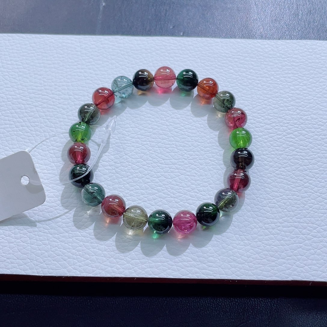 未镶嵌碧玺手链8.8mm左右