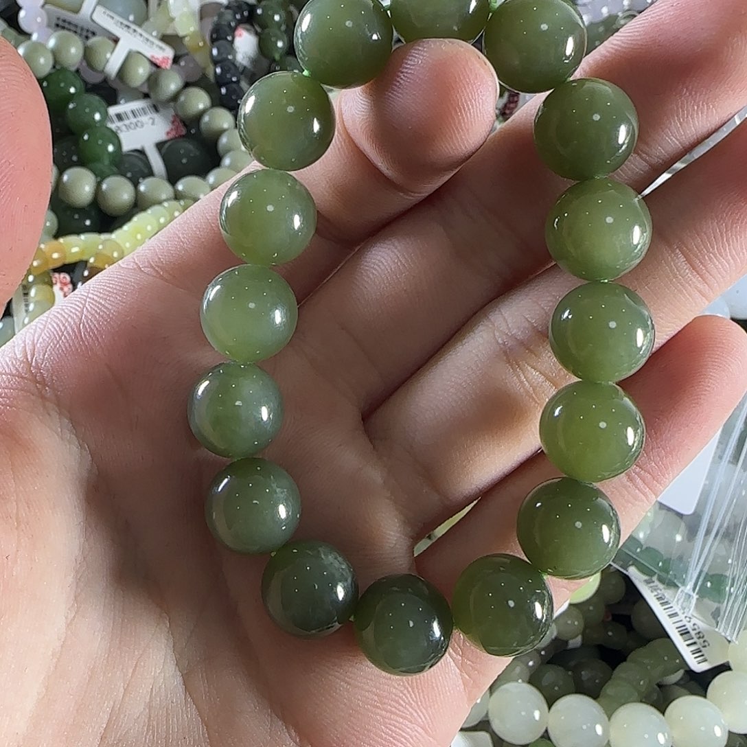 和田玉手链未镶嵌54