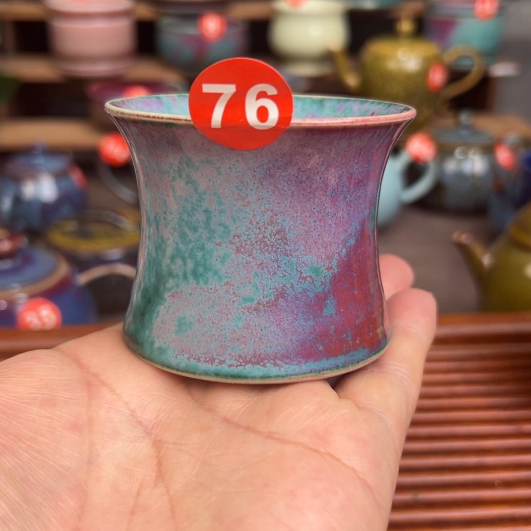 手工制作钧窑茶器