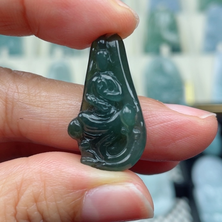 翡翠吊坠(不含链)未镶嵌悟道