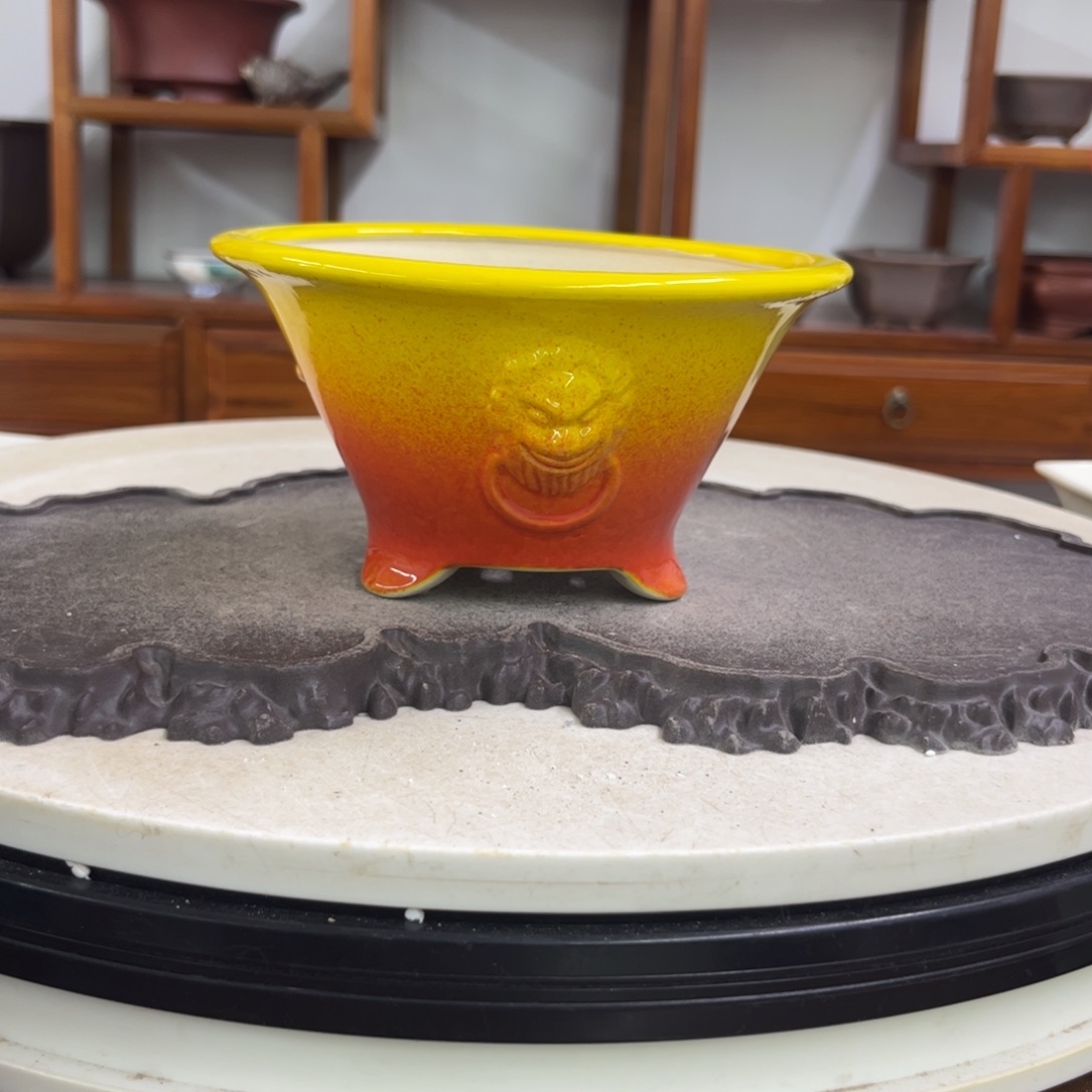 紫砂花盆瑕疵8-16。。