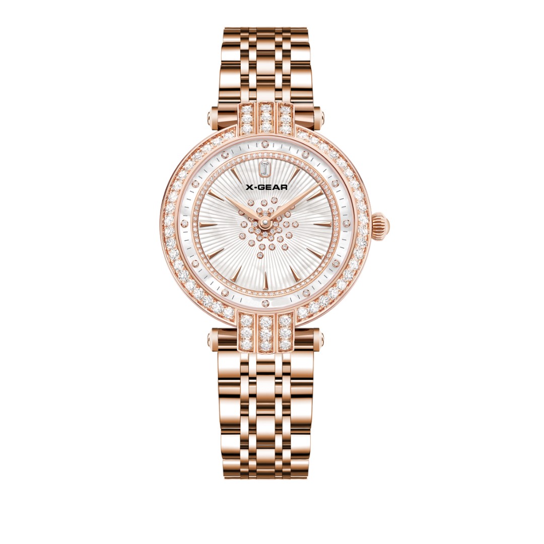  X-GEAR轻奢高级感满天星系列简约百搭防水女士石英腕表8616
