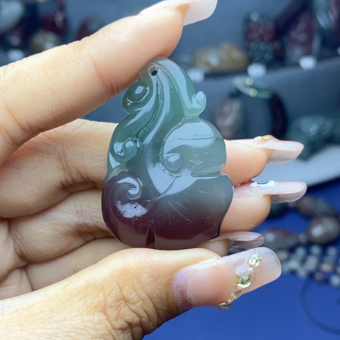 玛瑙/玉髓吊坠(不含链)未镶嵌