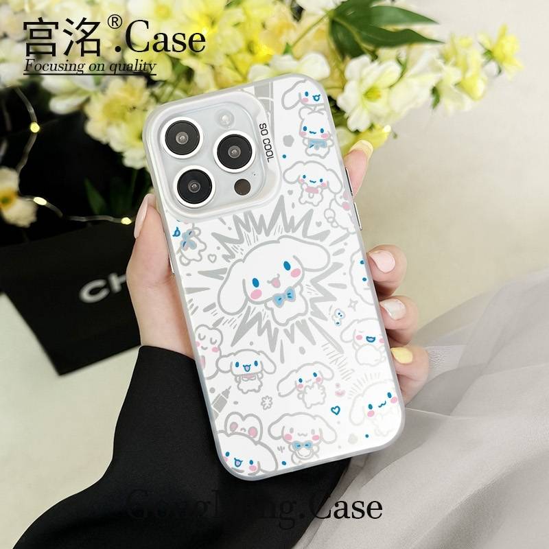 爆炸登场玉桂狗彩银壳适用于iPhone苹果16手机壳华为oppo小米手机
