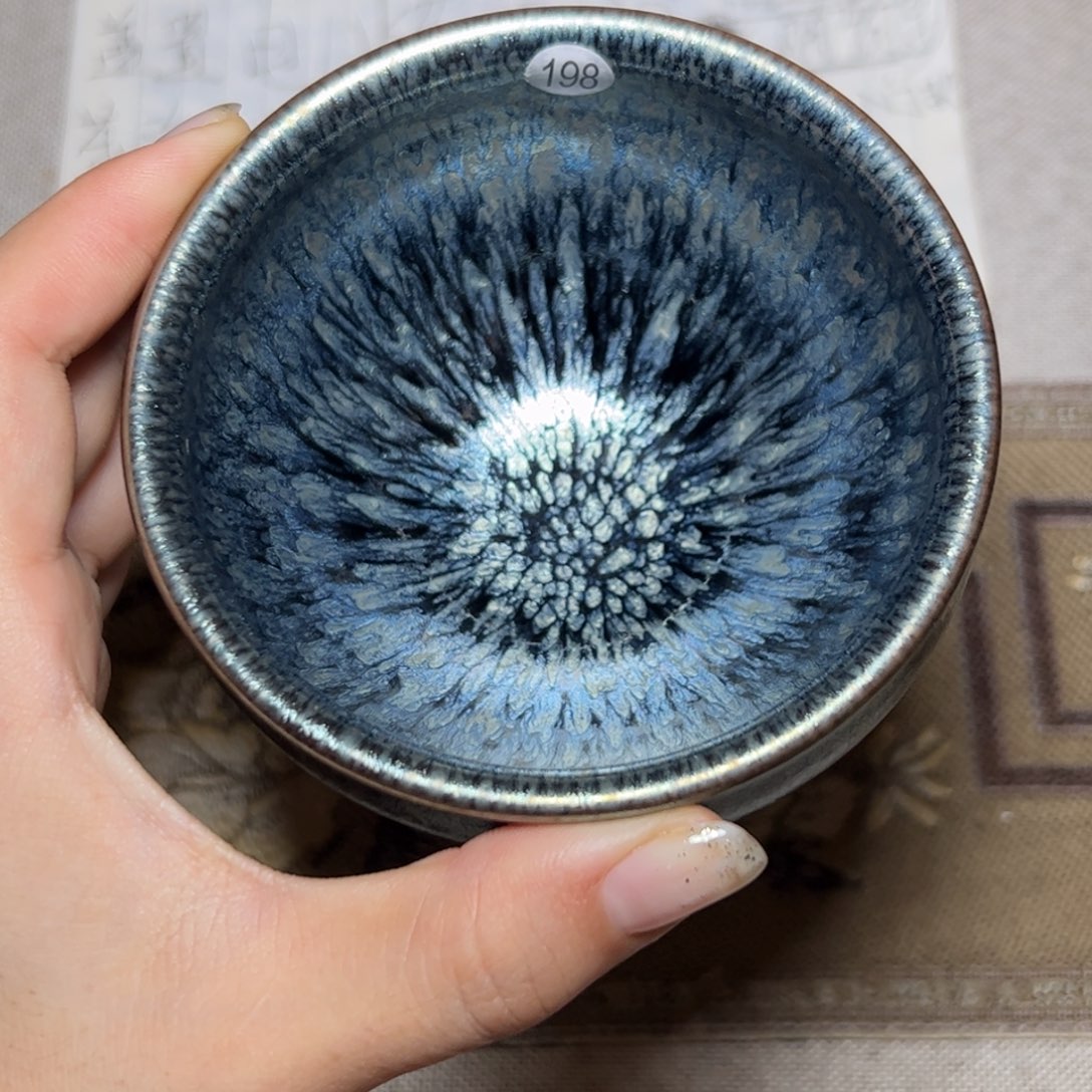 茶盏百花建盏茶杯
