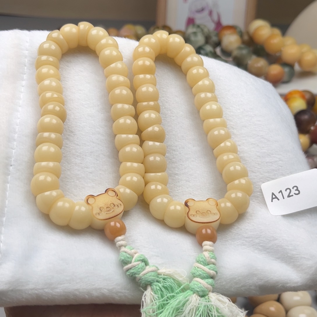 手串菩提根/象牙果A123蒜瓣大肠手持通货一串13mm