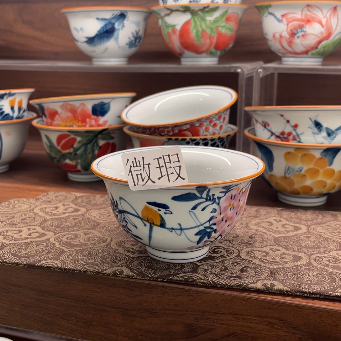 微瑕釉下彩纯手绘