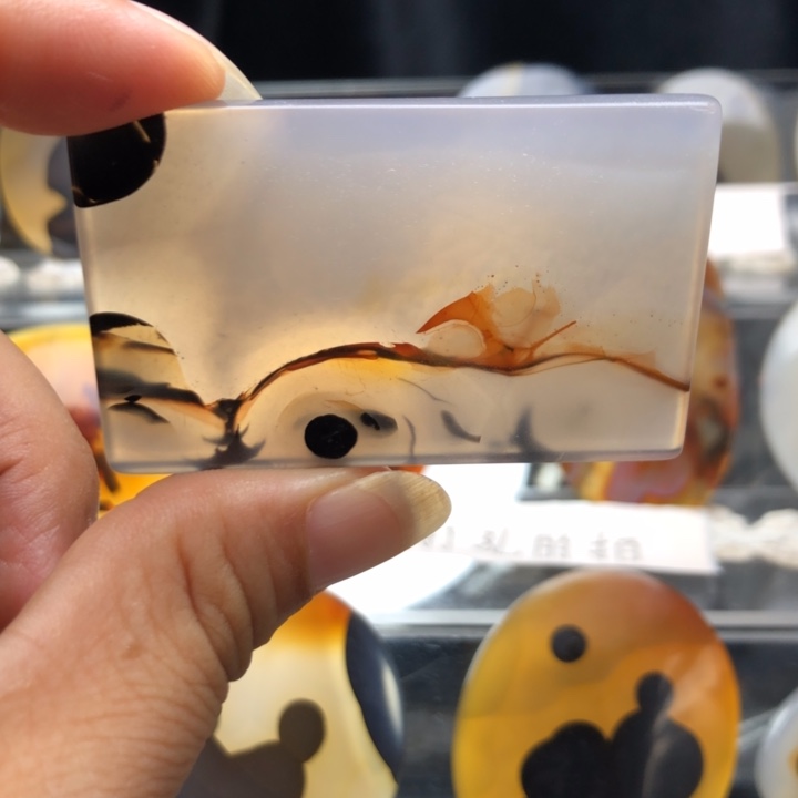 玛瑙/玉髓合金珠宝奇石03有瑕