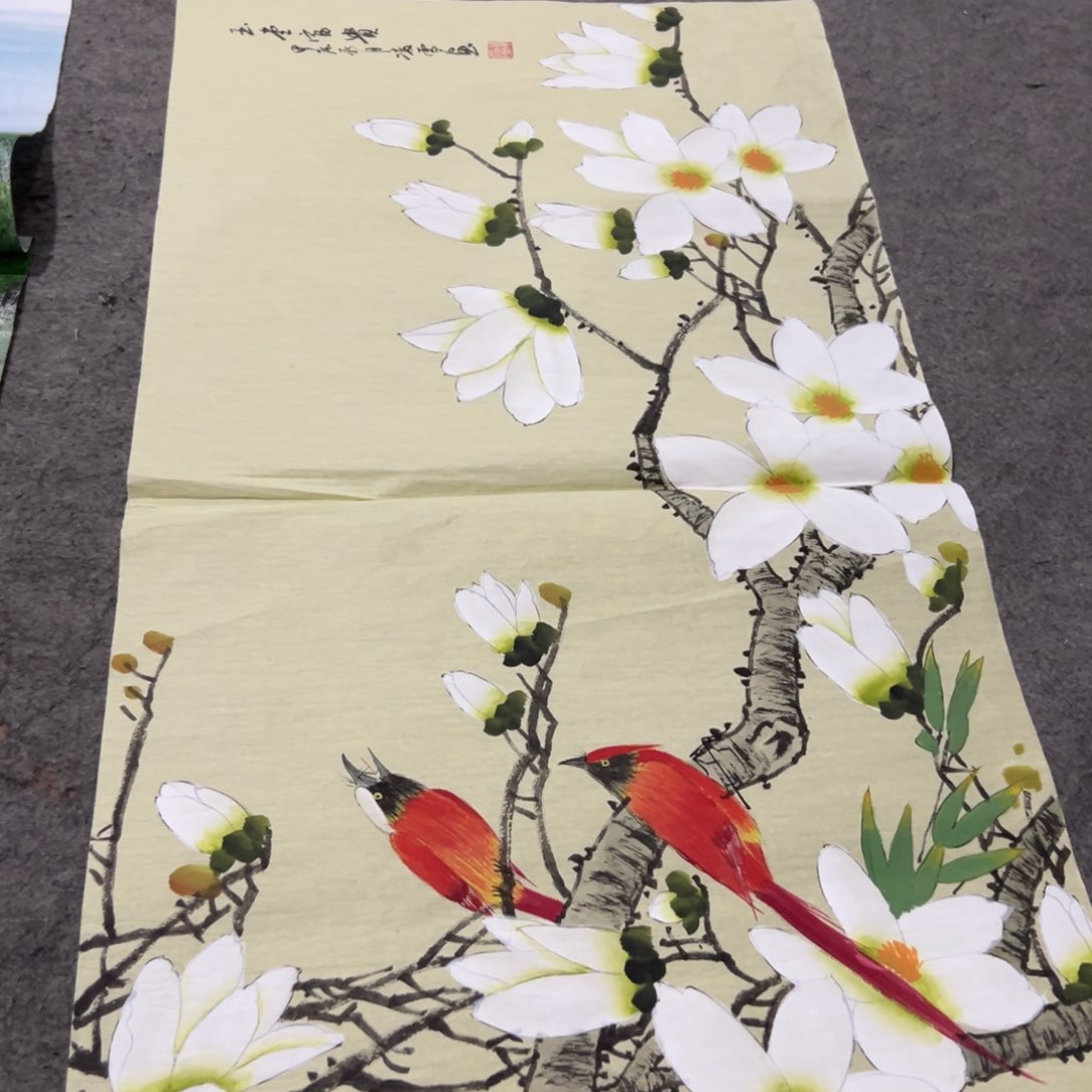 国画国画作品画心一张